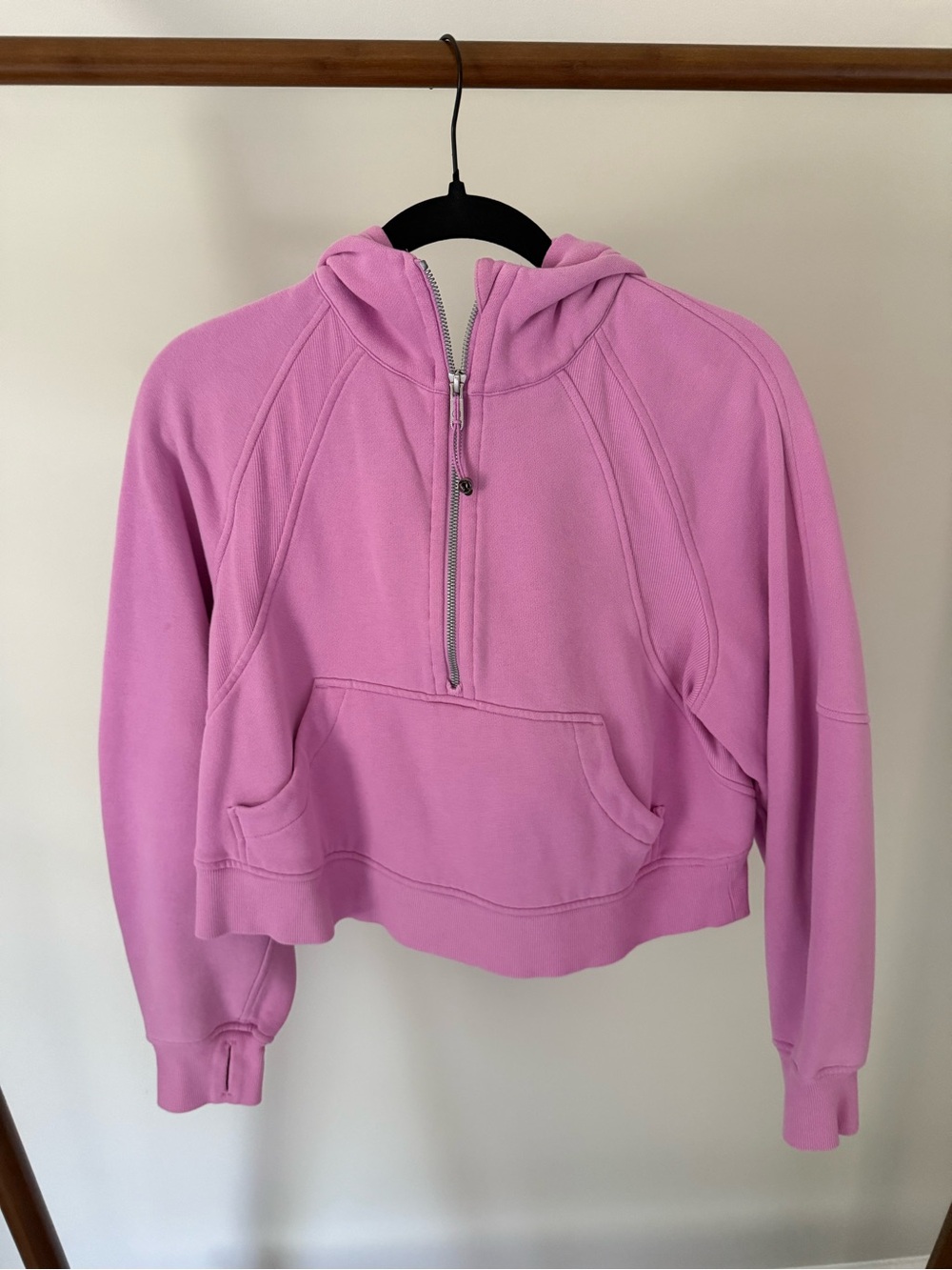 Pink Lululemon Half-Zip Scuba Jacket